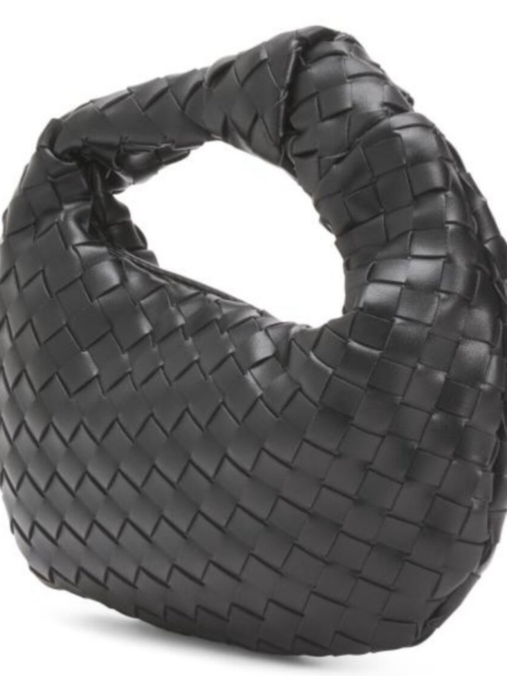Urban Expressions Black Woven Knotted Tracy Handle Shoulder Bag NWT - Picture 5 of 5